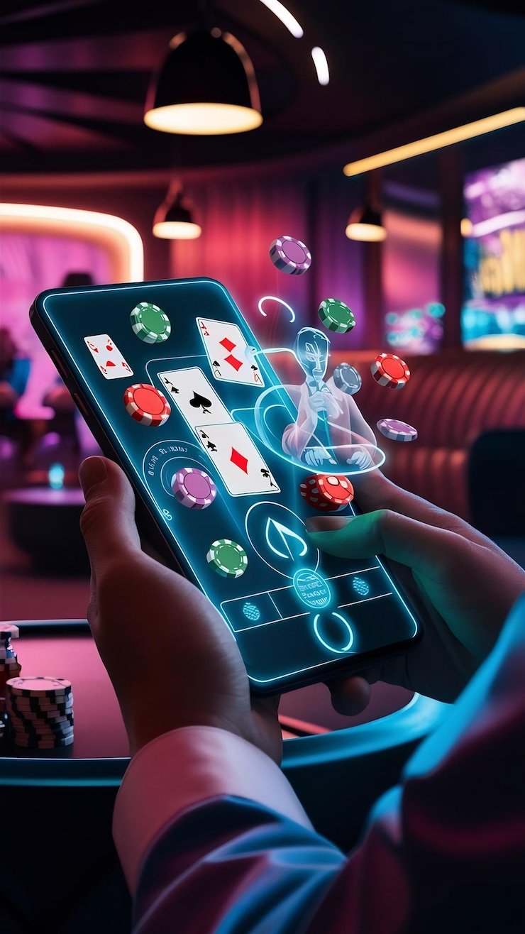 Live AduQ table at gebyar4d slot with dealer and player seats